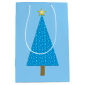 Blaue Sterne Mittlere Geschenktüte (Vorderseite)