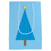 Blaue Sterne Mittlere Geschenktüte (Rückseite)