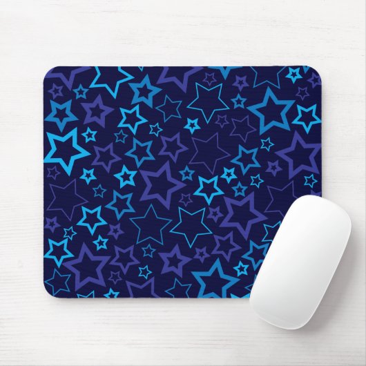 Blaue Sterne Mousepad (Mit Mouse)