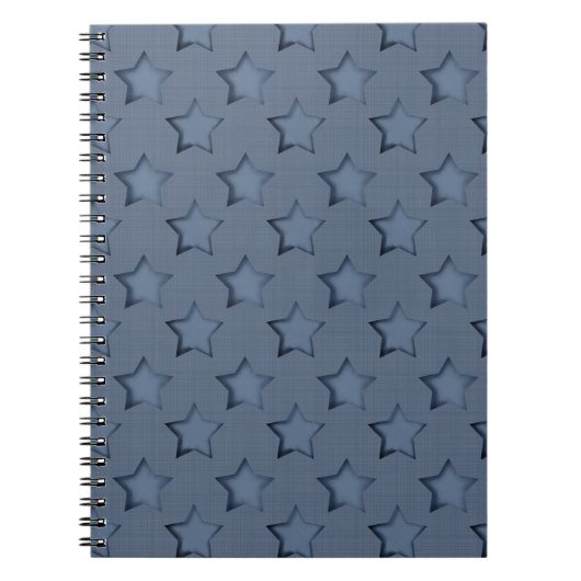 Blaue Sterne Notizblock (Vorderseite)