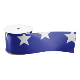 Blaue Sterne Satinband