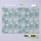 Blaue Sterne Seidenpapier (Handwerk)