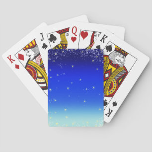 blaue Sterne Spielkarten