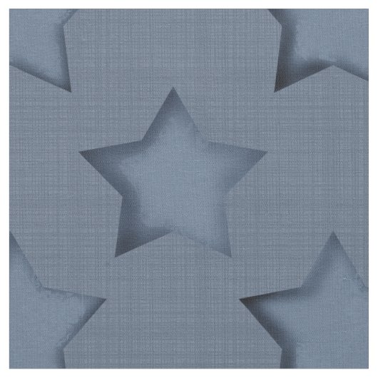 Blaue Sterne Stoff (Nahaufnahme)