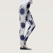 Blaue Sterne und funkelnd Goldstars Leggings (Rechts)