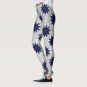 Blaue Sterne und funkelnd Goldstars Leggings (Links)