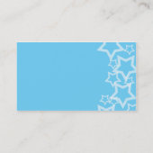 blaue Sterne Visitenkarte (Rückseite)