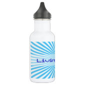 blaue Sternenexplosion cooles Design Edelstahlflasche (Links)