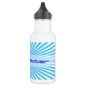 blaue Sternenexplosion cooles Design Edelstahlflasche (Rechts)