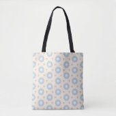 Blaue Sternenexplosion Geometrie Tasche (Vorderseite)