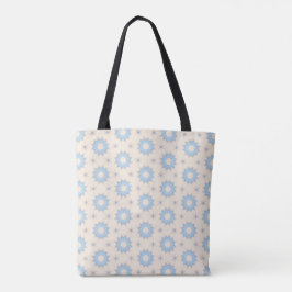 Blaue Sternenexplosion Geometrie Tasche