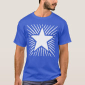 Blaue Sternenexplosion T-Shirt (Vorderseite)