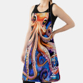 Blaue Sternennacht Whimsikoktopus | INDIVIDUELLE N Schürze (InSitu)