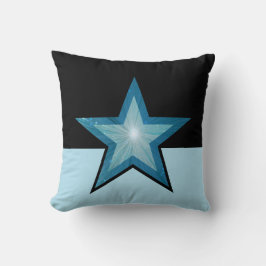 Blaue Sternenschnecke Kissen