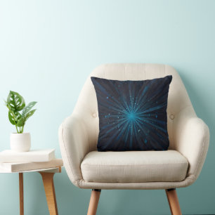 Blaue Sternexplosion Kissen
