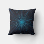 Blaue Sternexplosion Kissen (Rückseite)