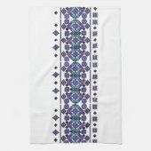 Blaue Stickerei Geschirrtuch (Vertikal)