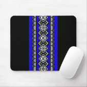 Blaue Stickerei Mousepad (Mit Mouse)