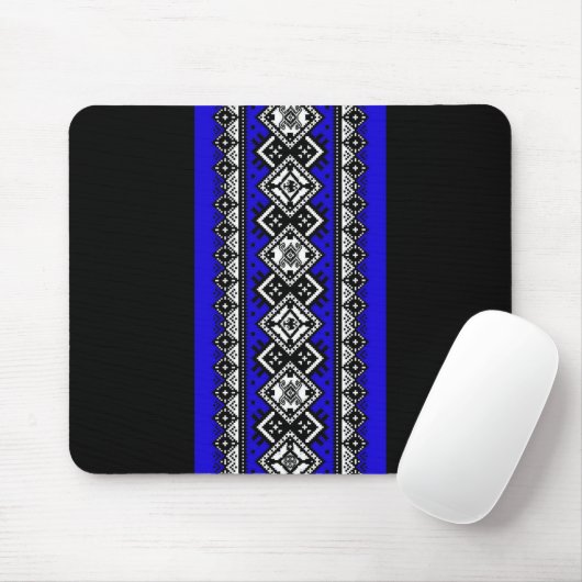 Blaue Stickerei Mousepad (Mit Mouse)