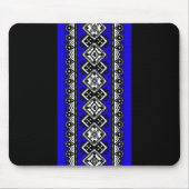 Blaue Stickerei Mousepad (Vorne)