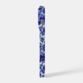 Blaue Stiefmütterchen-Blumen-Handyhülle iPhone Hülle (Linke Seite)