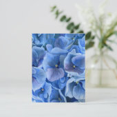 Blaue Stiefmütterchen Feiertagskarte (Stehend Vorderseite)