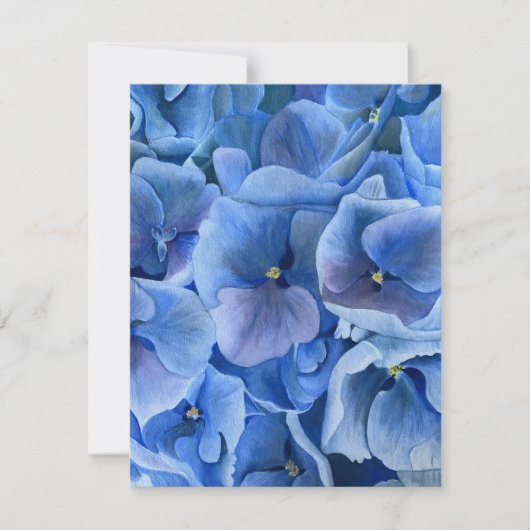 Blaue Stiefmütterchen Feiertagskarte (Vorderseite)