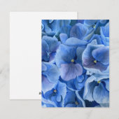 Blaue Stiefmütterchen Feiertagskarte (Vorne/Hinten)