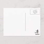 Blaue Stiefmütterchen Postkarte (Rückseite)