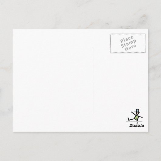 Blaue Stiefmütterchen Postkarte (Rückseite)