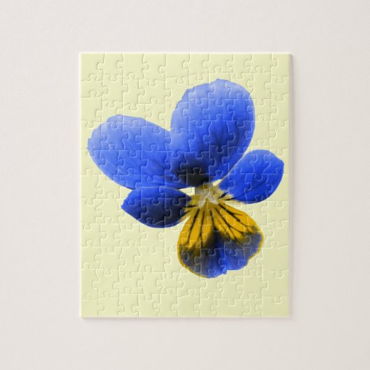 Blaue Stiefmütterchen-Puzzle Puzzle (Vertikal)