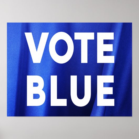 Blaue Stimme bei den Wahlen zum Blue Silk Foto Poster (Vorne)