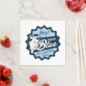 Blaue Stimme für dieses Retro Serviette (Beispiel)