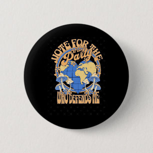 Blaue Stimme für Erdklemme Button