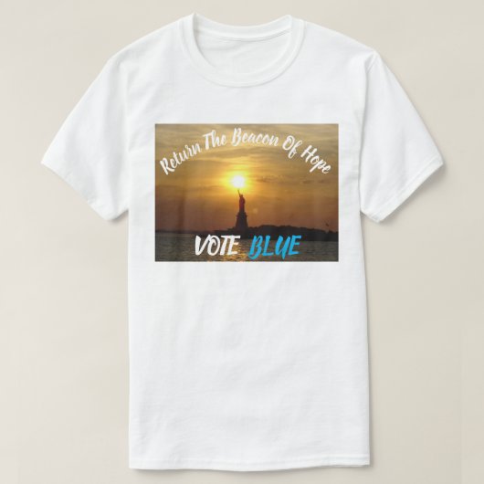 BLAUE-STIMMUNG: Die Hoffnung zurück T-Shirt (Design vorne)