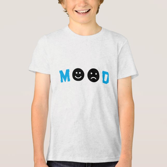 Blaue Stimmung Tri-Blend Shirt (Vorderseite)