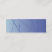 Blaue Stöcke - dünn Mini Visitenkarte (Rückseite)