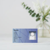 Blaue Stöcke - Geschäft Visitenkarte (Stehend Vorderseite)