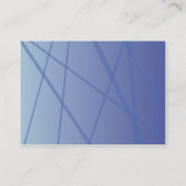 Blaue Stöcke - mollig Visitenkarte (Rückseite)