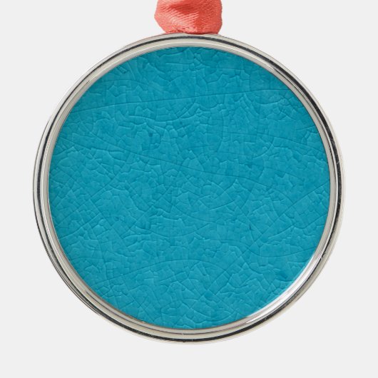 BLAUE STONE ORNAMENT AUS METALL (Vorne)