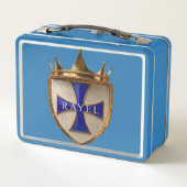 Blaue StrahlEl Kamm Metall Brotdose (Rückseite)