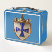 Blaue StrahlEl Kamm Metall Brotdose (Vorderseite)