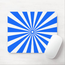 Blaue strahlende Burst-Mauspad – Moderne geometris