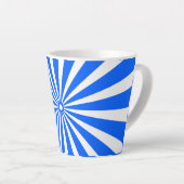 Blaue strahlende Burst-Tasse – Fette geometrische  Milchtasse (Rechte Ecke)