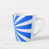 Blaue strahlende Burst-Tasse – Fette geometrische  Milchtasse (Rechts)