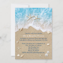 Blaue Strandwellen & Seesterne Nach der Hochzeit