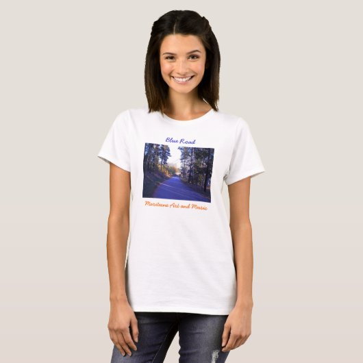 Blaue Straße T-Shirt (Vorne ganz)