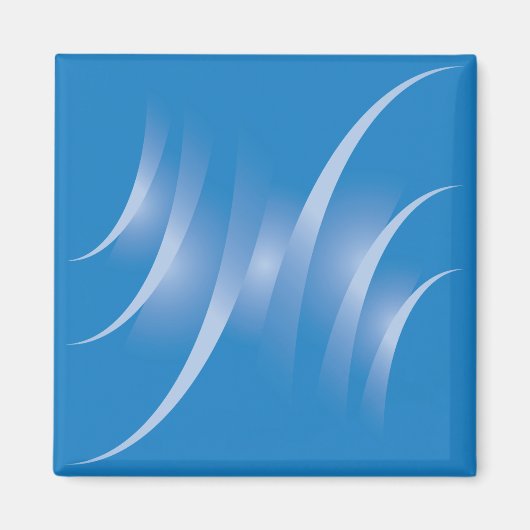 blaue Straßen Magnet (Vorne)