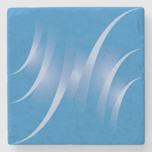 blaue Straßen Steinuntersetzer