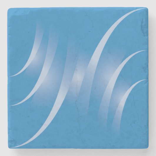 blaue Straßen Steinuntersetzer (Vorderseite)